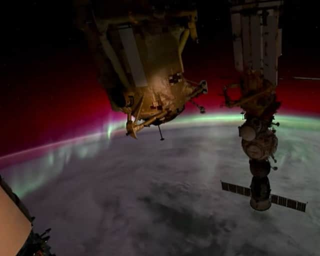 Aurora Borealis captured in timelapse video from International Space